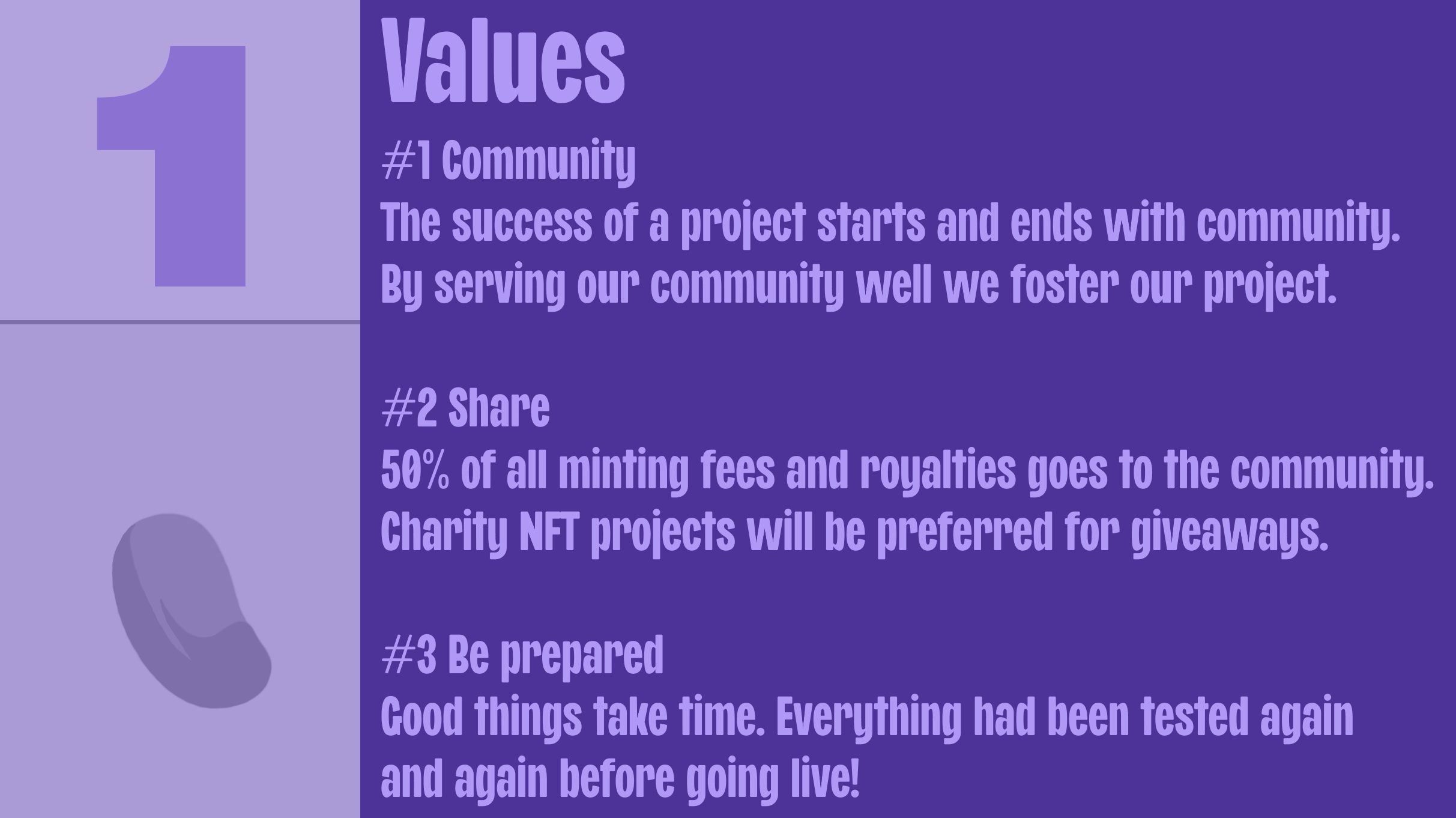 1 violet Values